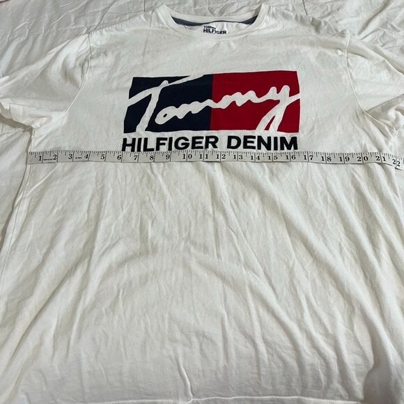 Vintage Tommy Hilfiger T Shirt White size L Mens - Picture 5 of 8